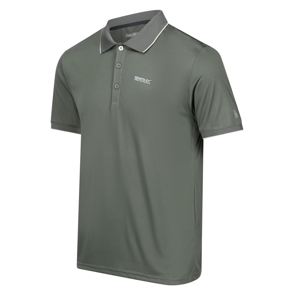 Regatta Men's Polo Shirt Remex II Sports Polo T Shirt Agave Green Solid