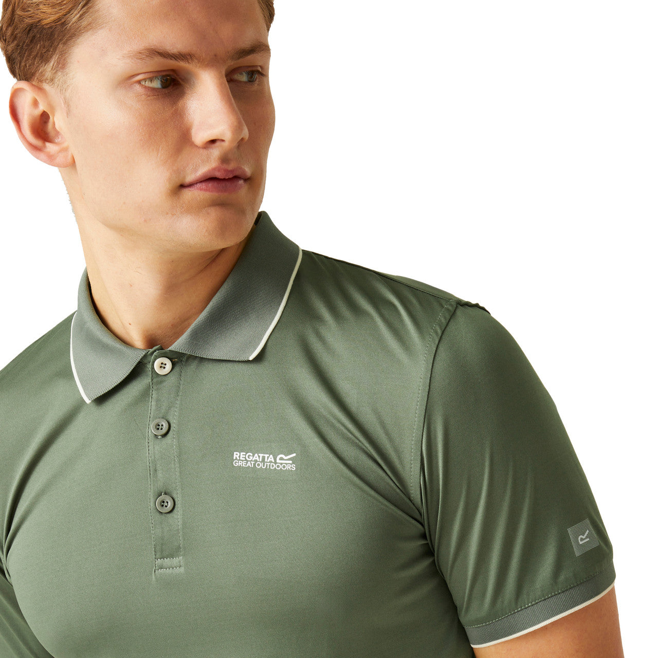Regatta Men's Polo Shirt Remex II Sports Polo T Shirt Agave Green Solid