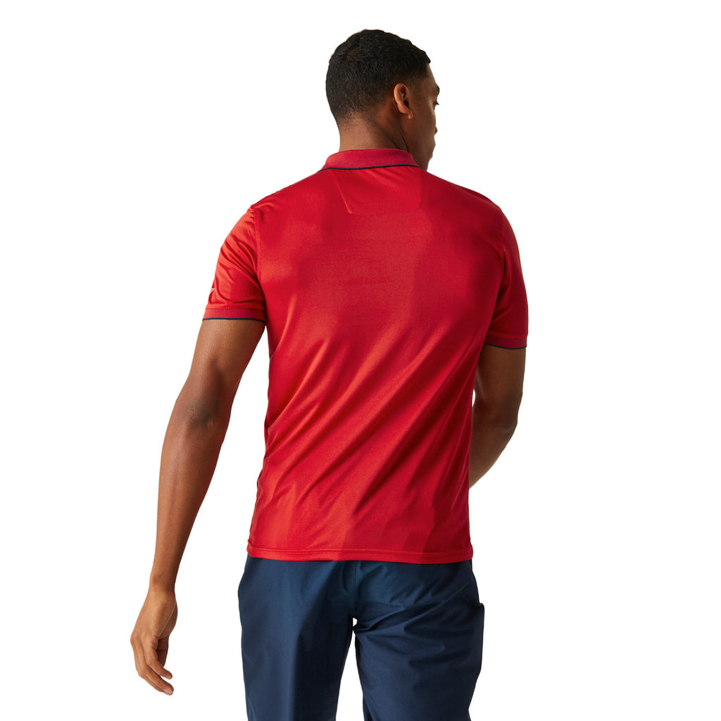 Regatta Men's Polo Shirt Remex II Sports Polo T Shirt Danger Red Solid