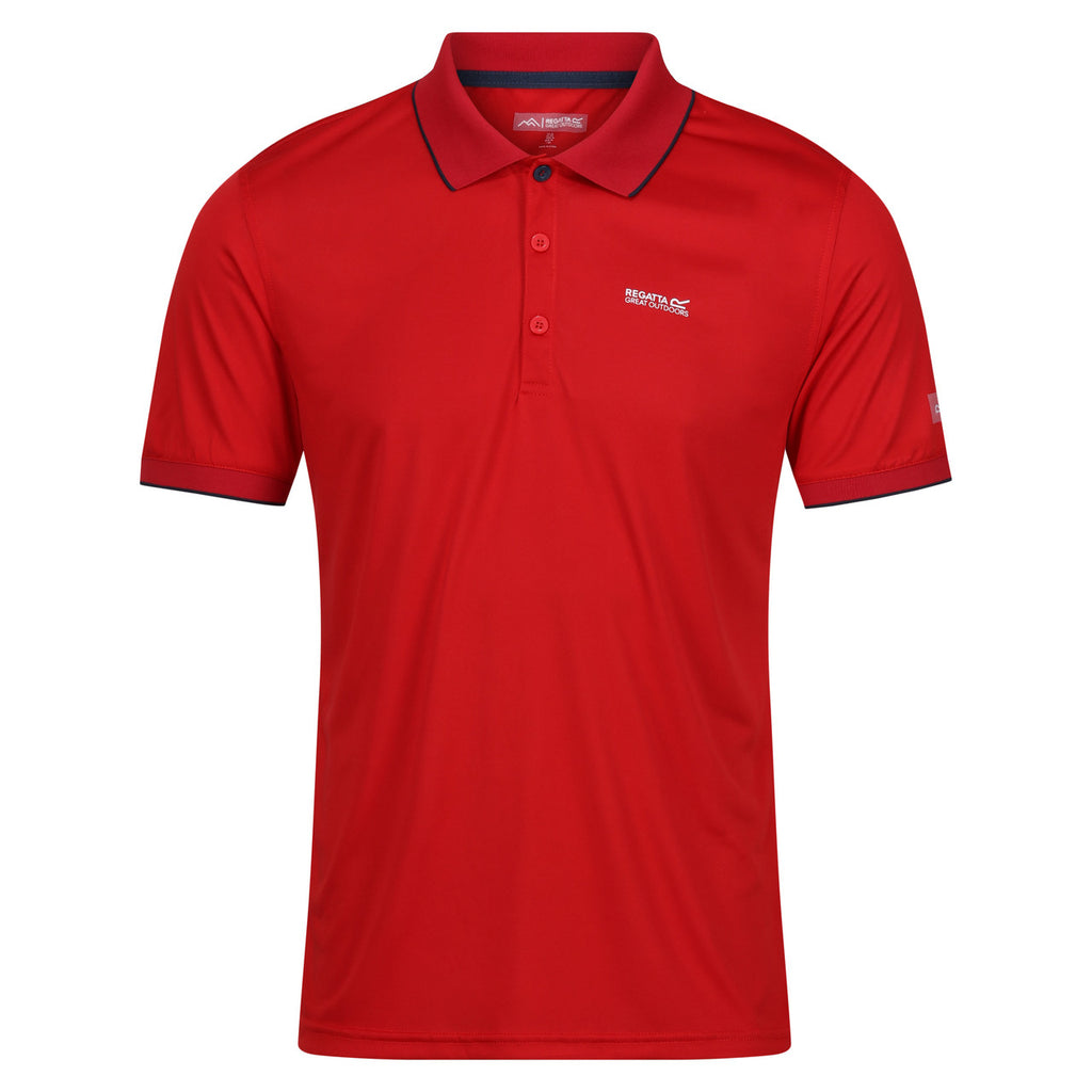 Regatta Men's Polo Shirt Remex II Sports Polo T Shirt Danger Red Solid