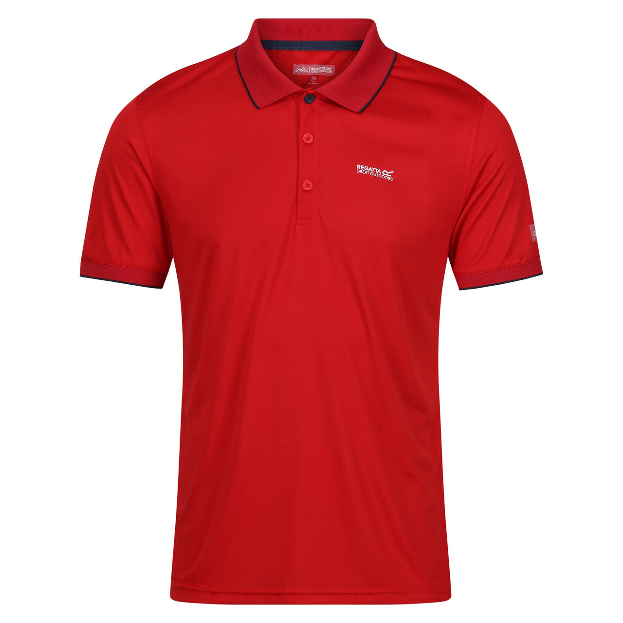 Regatta Men's Polo Shirt Remex II Sports Polo T Shirt Danger Red Solid