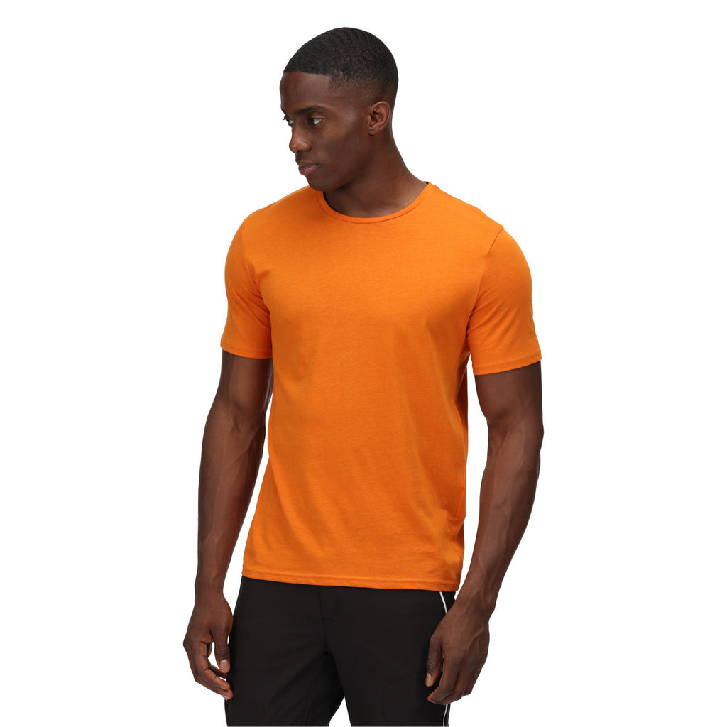 Regatta Tait Men's Crew Top Breathable T Shirt Fox