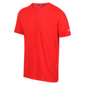 Regatta Tait Men's Crew Top Breathable T Shirt Fiery Red