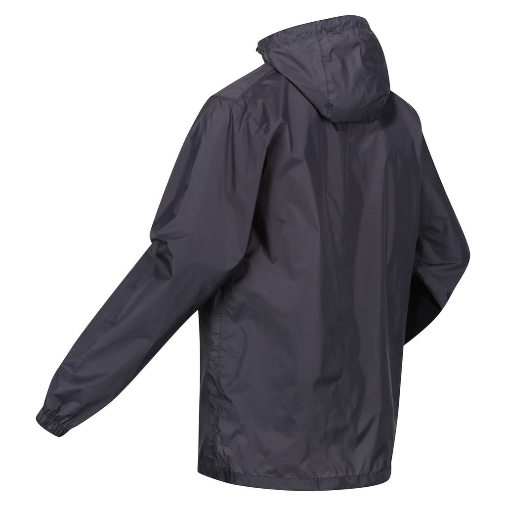 Regatta Men's Pack It Jacket Waterproof Rain Coat Seal Grey