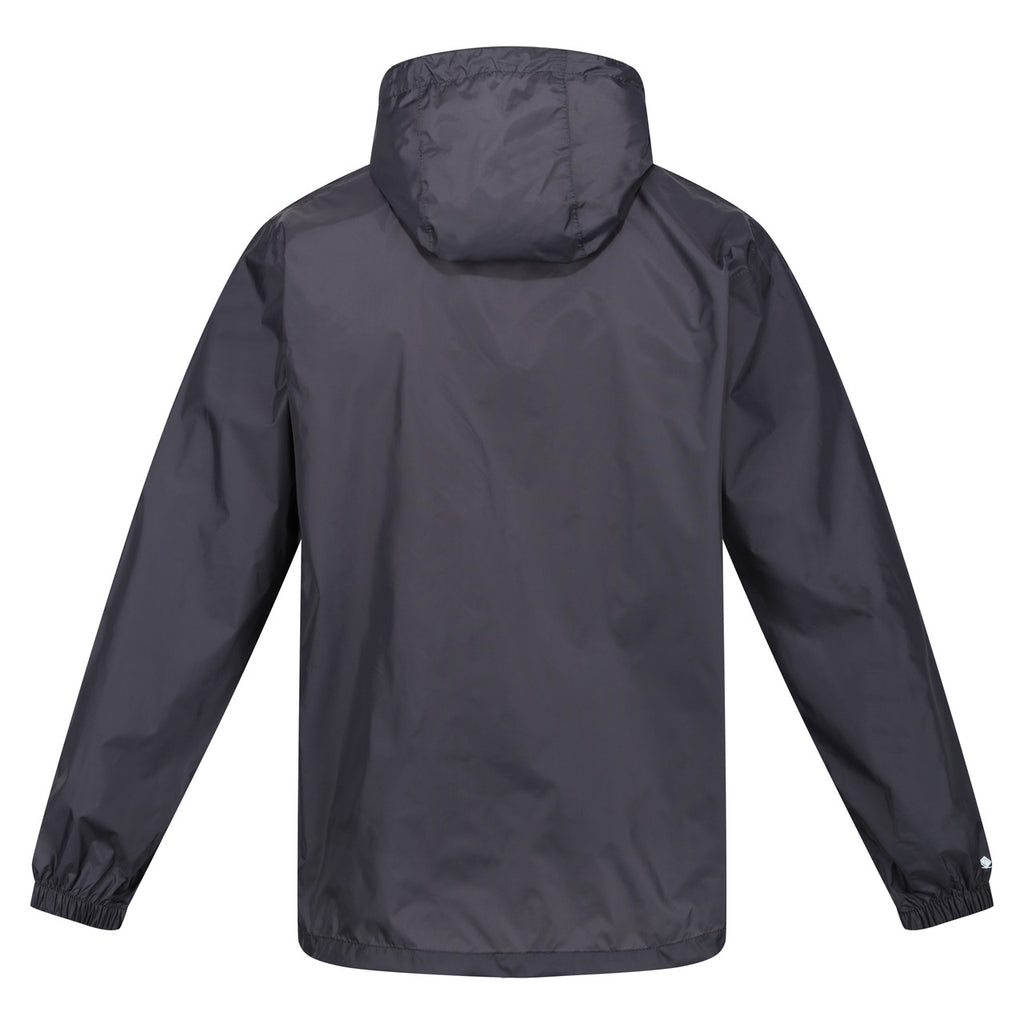 Regatta Men's Pack It Jacket Waterproof Rain Coat Seal Grey