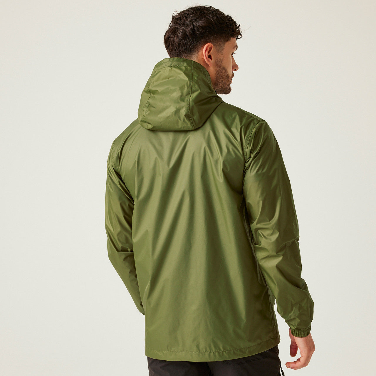 Regatta Men's Pack It Jacket Waterproof Rain Coat Nephrite Green