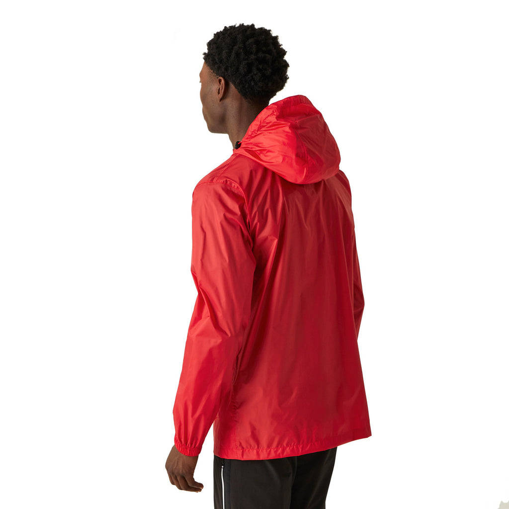 Regatta Men's Pack It Jacket Waterproof Rain Coat Danger Red