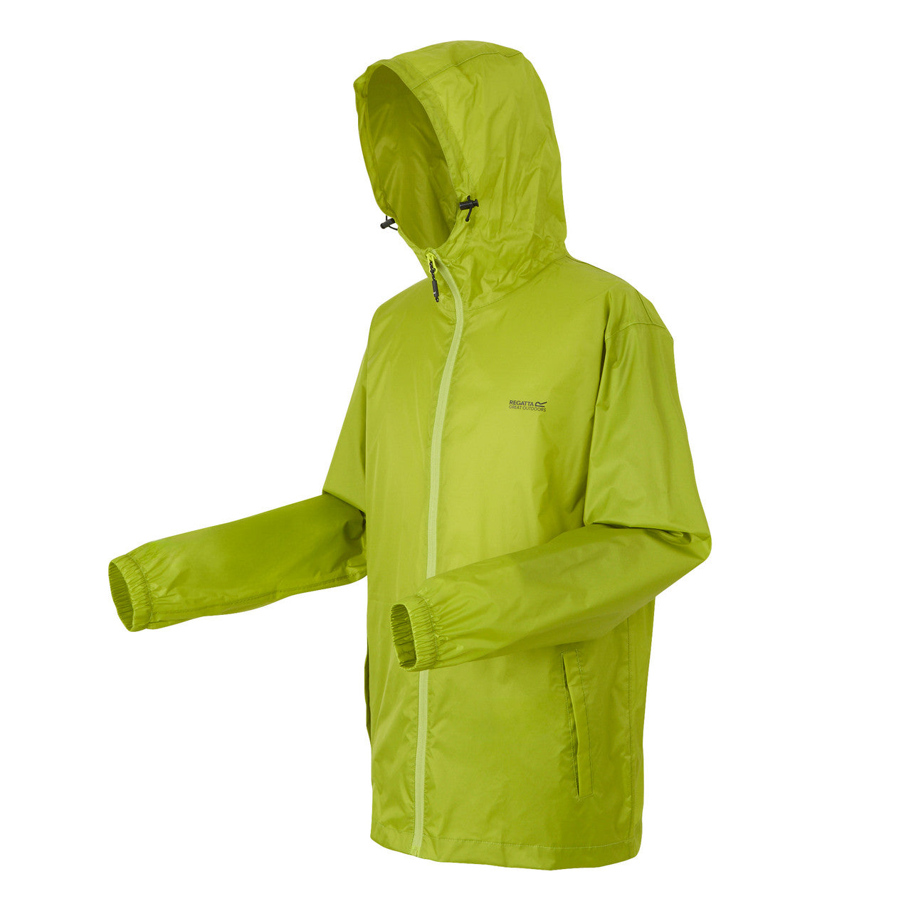 Regatta Men's Pack It Jacket Waterproof Rain Coat Greenoble Green