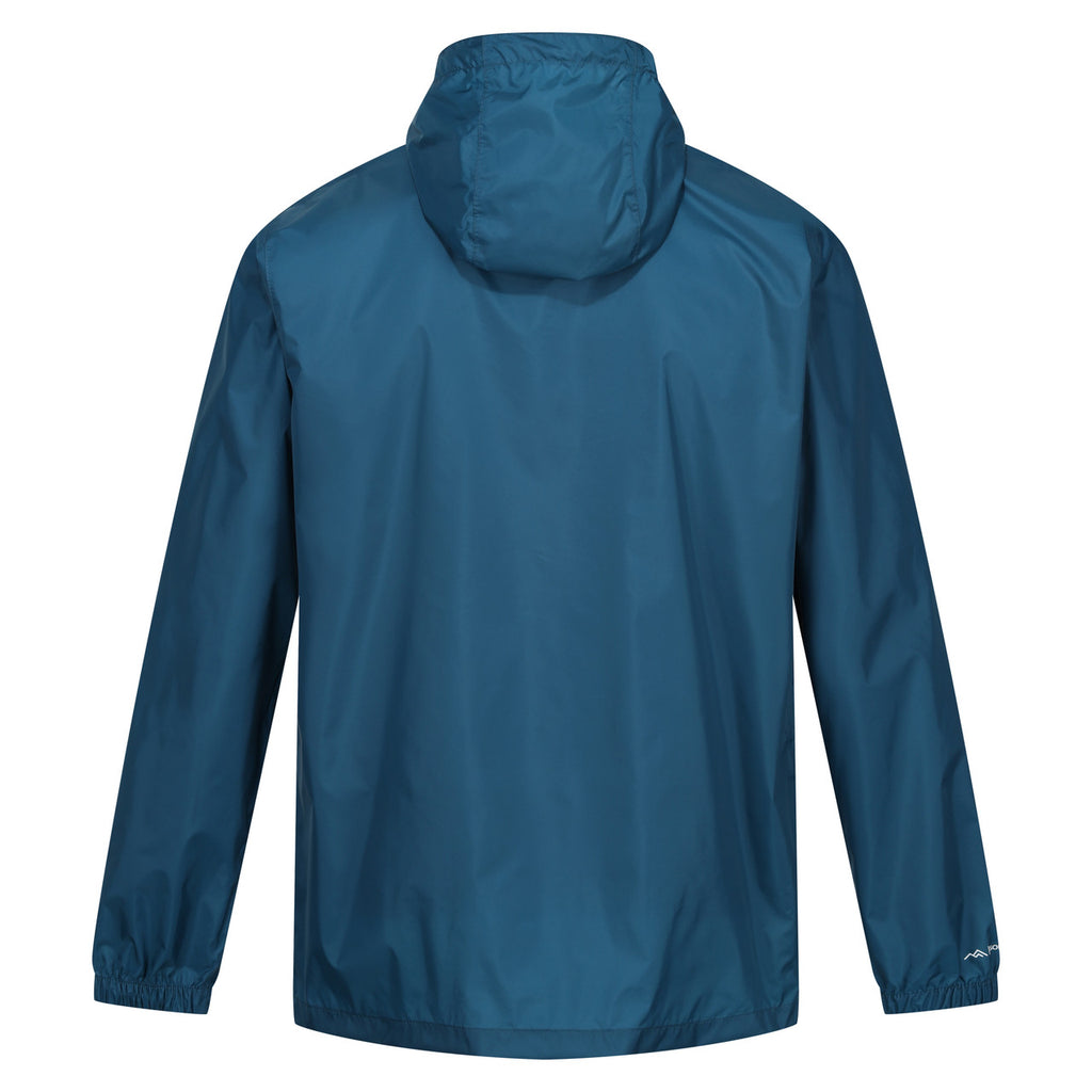 Regatta Men's Pack It Jacket Waterproof Rain Coat Moroccan Blue