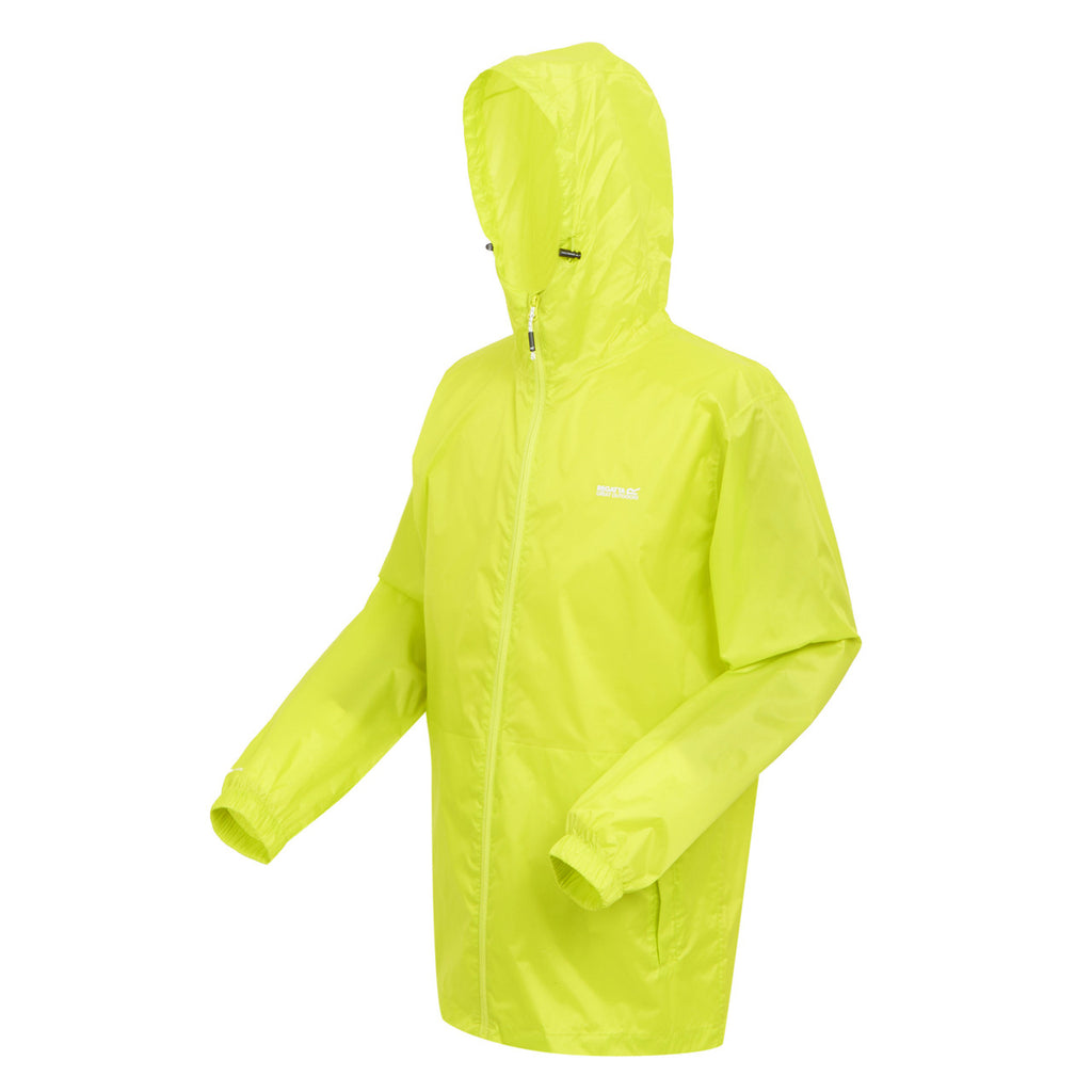 Regatta Men's Pack It Jacket Waterproof Rain Coat Citron Lime