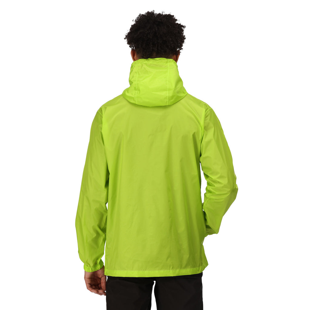 Regatta Men's Pack It Jacket Waterproof Rain Coat Bright Kiwi