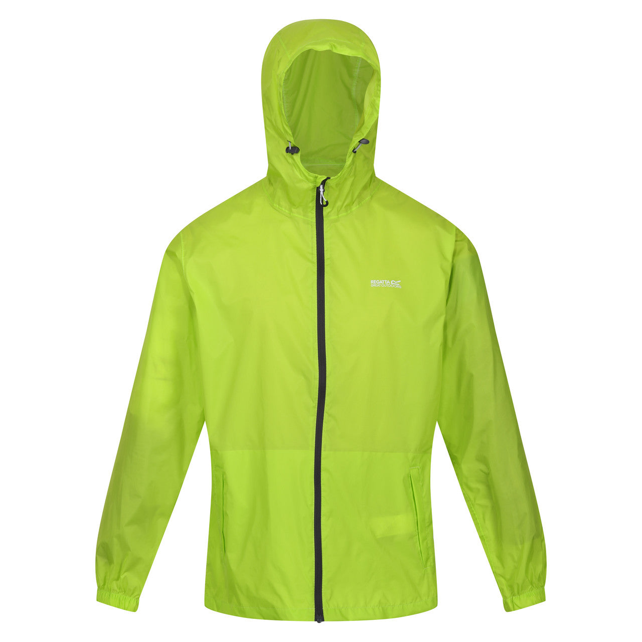 Regatta Men's Pack It Jacket Waterproof Rain Coat Bright Kiwi