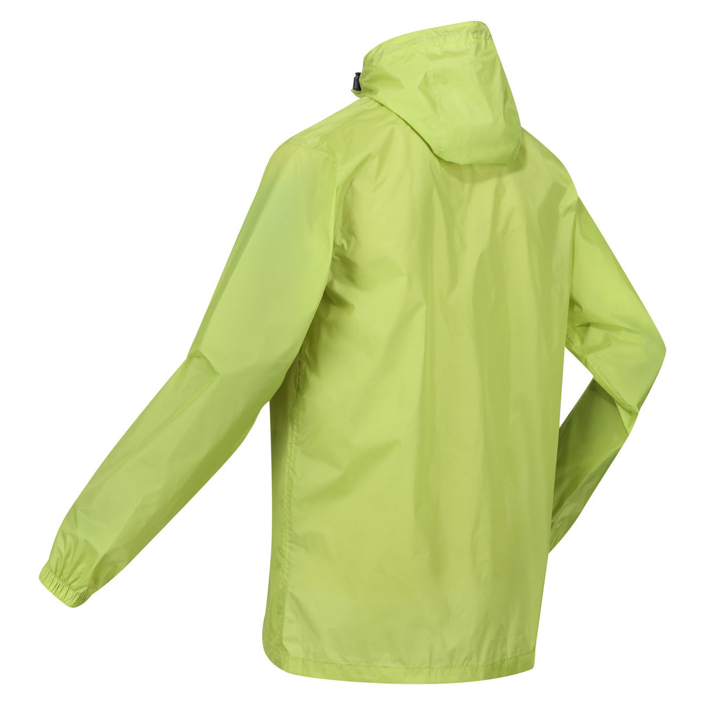 Regatta Men's Pack It Jacket Waterproof Rain Coat Green Algae