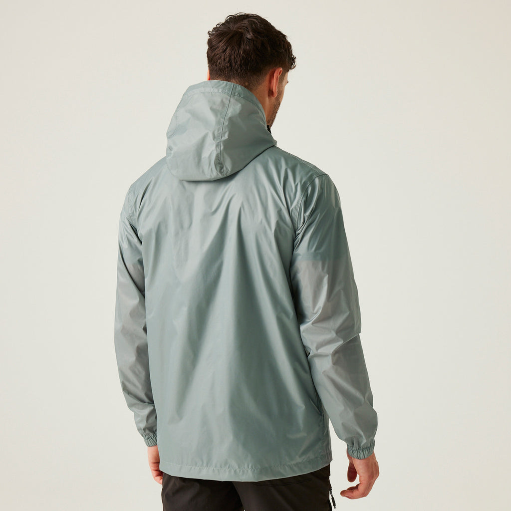 Regatta Men's Pack It Jacket Waterproof Rain Coat Glacier