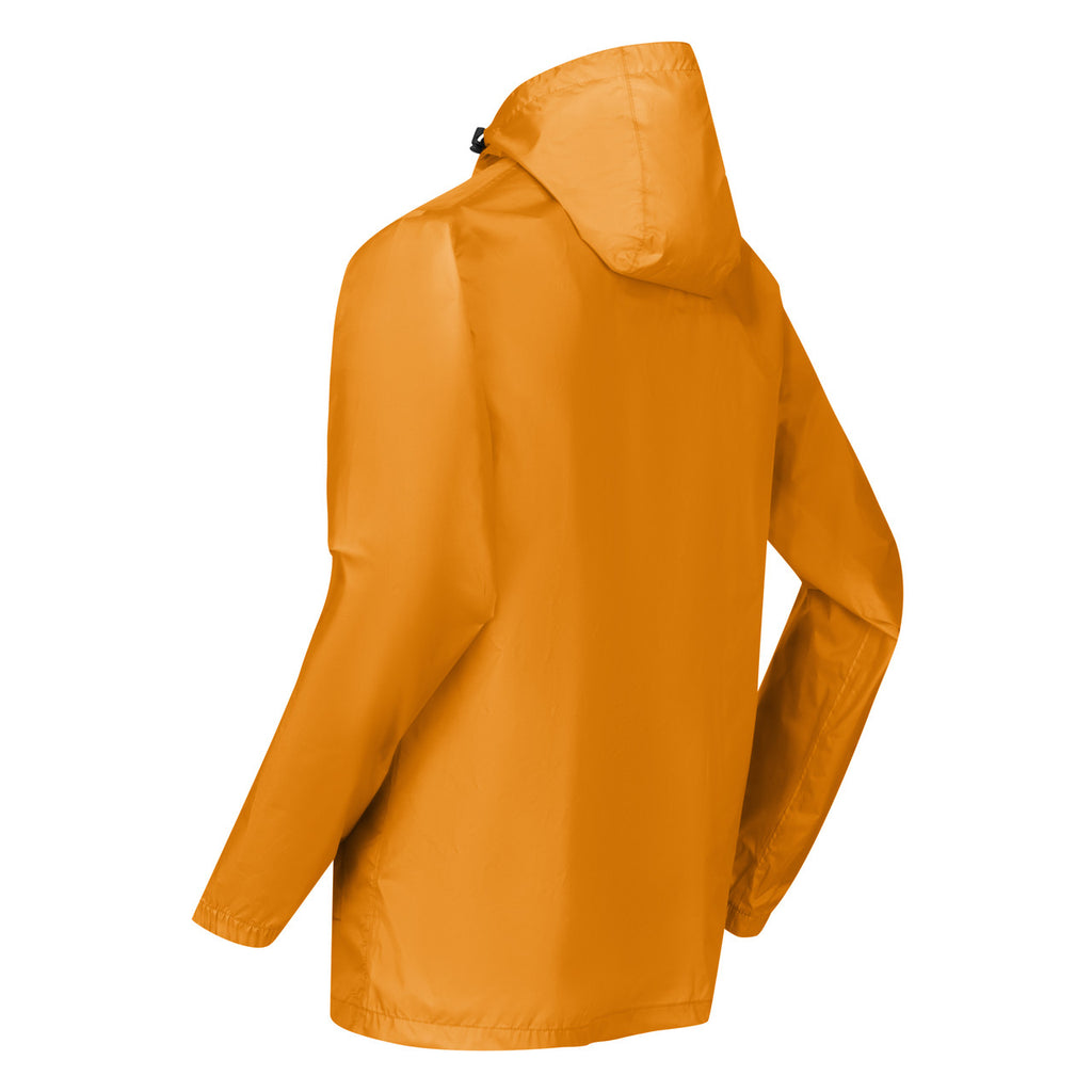 Regatta Men's Pack It Jacket Waterproof Rain Coat Flame Orange