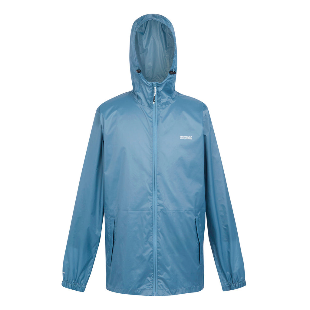 Regatta Men's Pack It Jacket Waterproof Rain Coat Coronet Blue