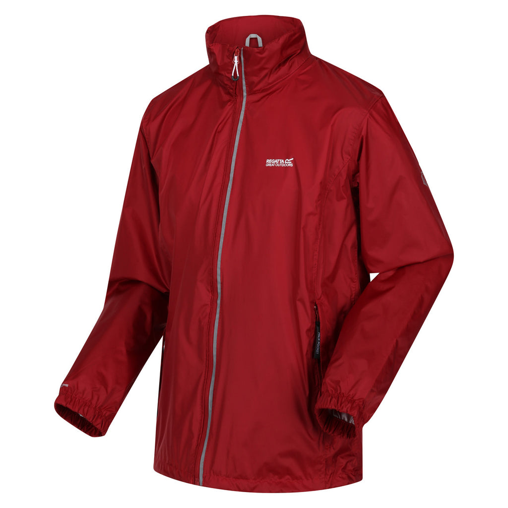 Regatta Men's Lyle IV Packaway Rain Coat Dark Red