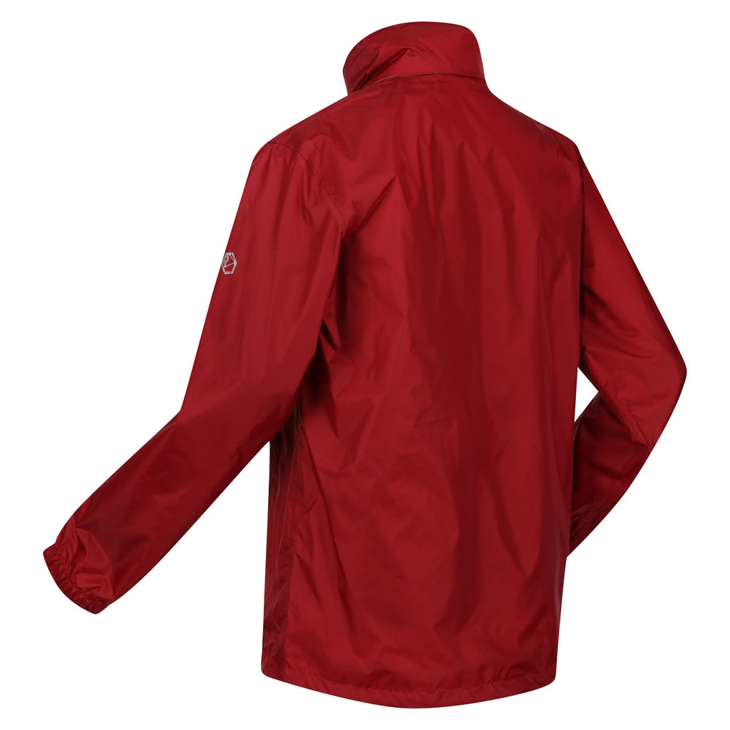 Regatta Men's Lyle IV Packaway Rain Coat Dark Red