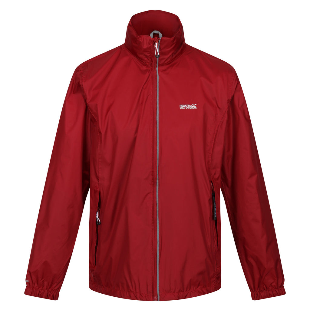 Regatta Men's Lyle IV Packaway Rain Coat Dark Red