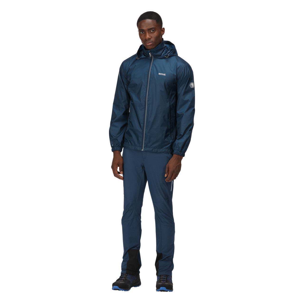 Regatta Men's Lyle IV Packaway Rain Coat Moonlight