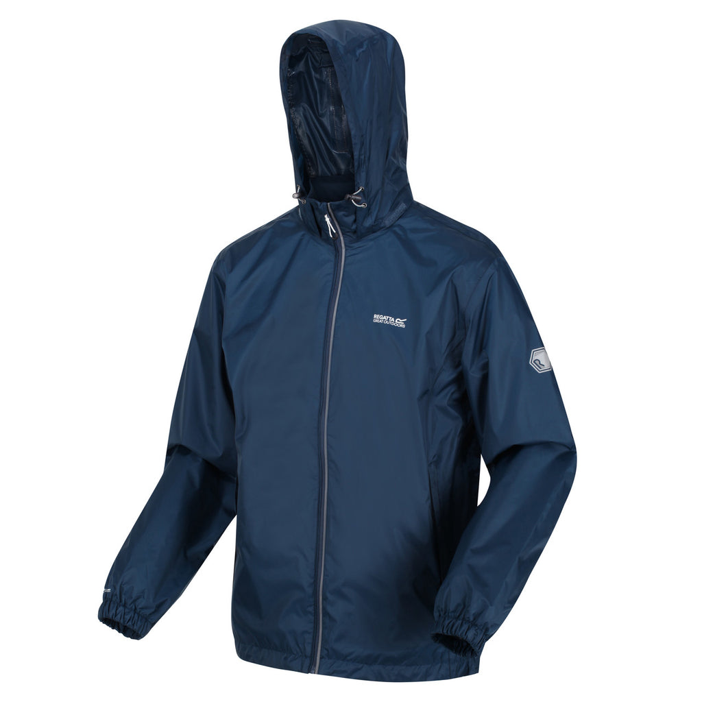 Regatta Men's Lyle IV Packaway Rain Coat Moonlight