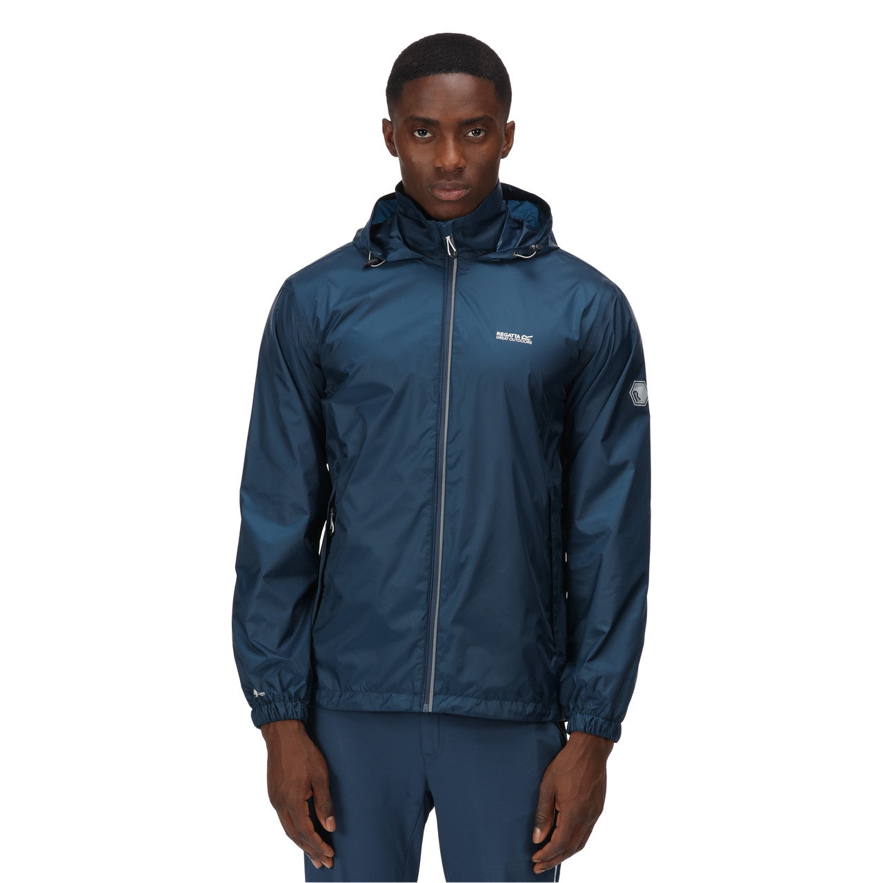 Regatta Men's Lyle IV Packaway Rain Coat Moonlight