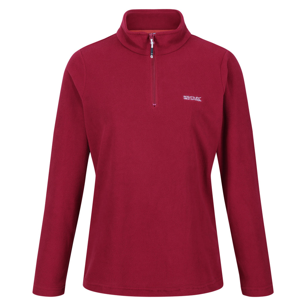 Regatta Women's Sweetheart Lightweight Half Zip Fleece Rumba Red