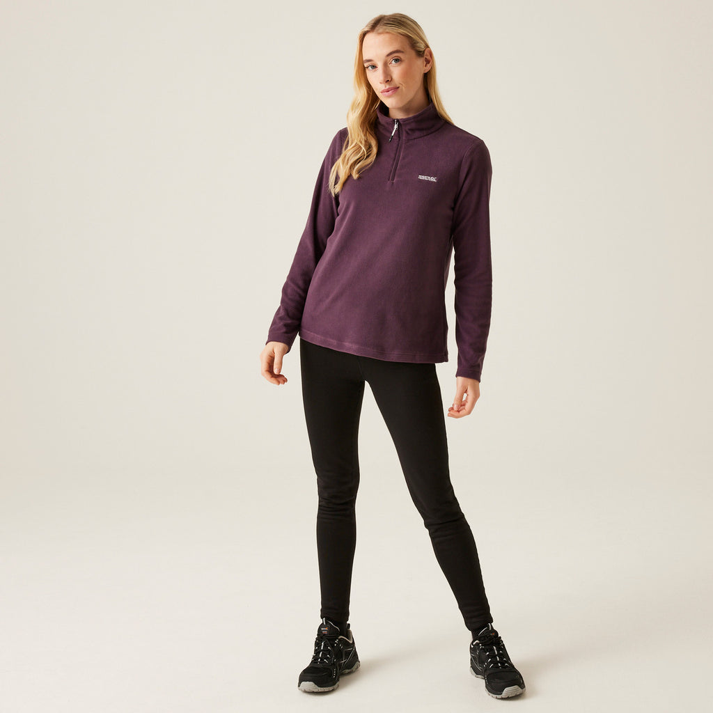 Regatta Women's Sweetheart Lightweight Half Zip Fleece Deep Plum
