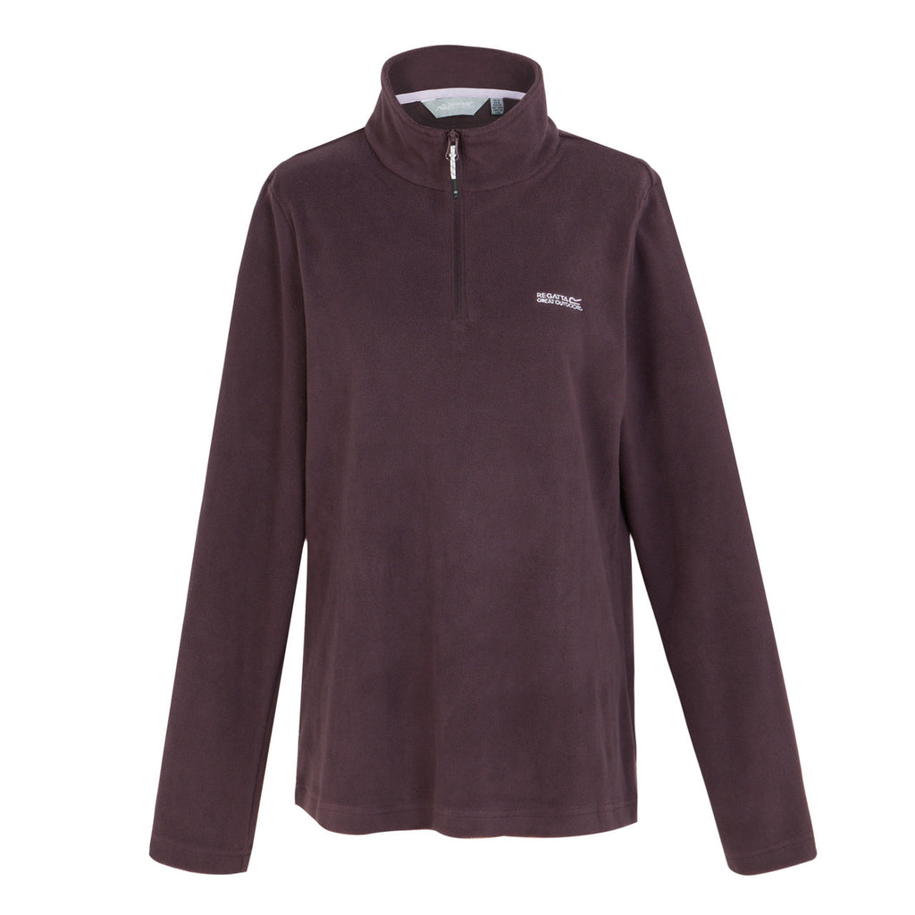 Regatta Women's Sweetheart Lightweight Half Zip Fleece Deep Plum