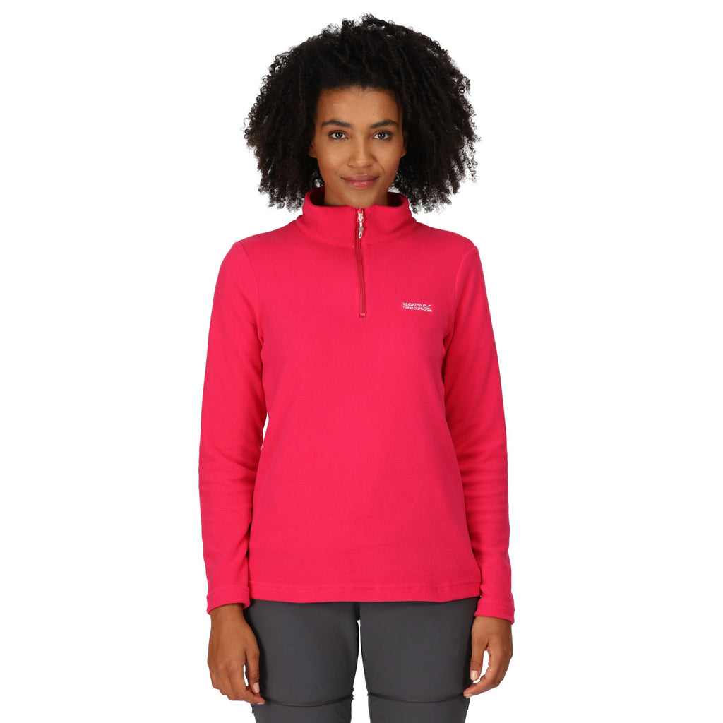 Regatta Women's Sweetheart Lightweight Half Zip Fleece Pink Potion