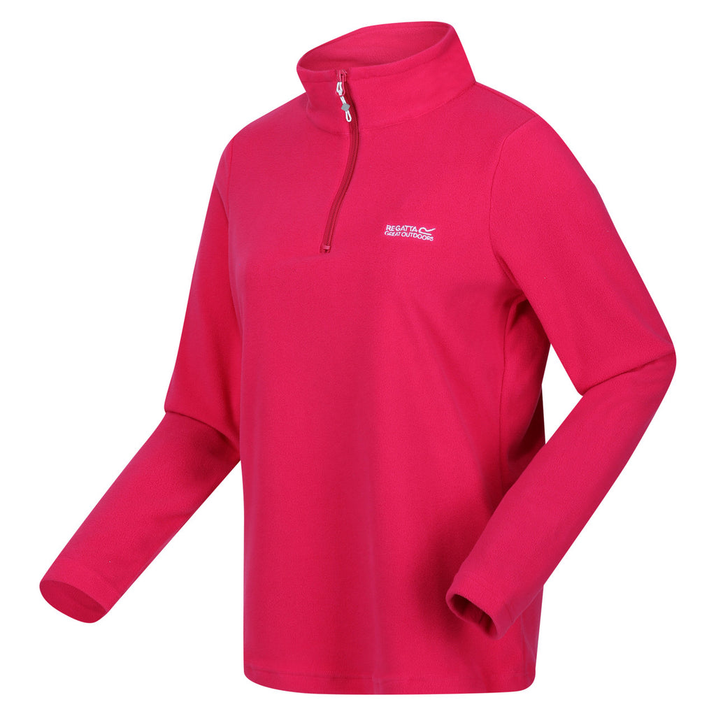 Regatta Women's Sweetheart Lightweight Half Zip Fleece Pink Potion