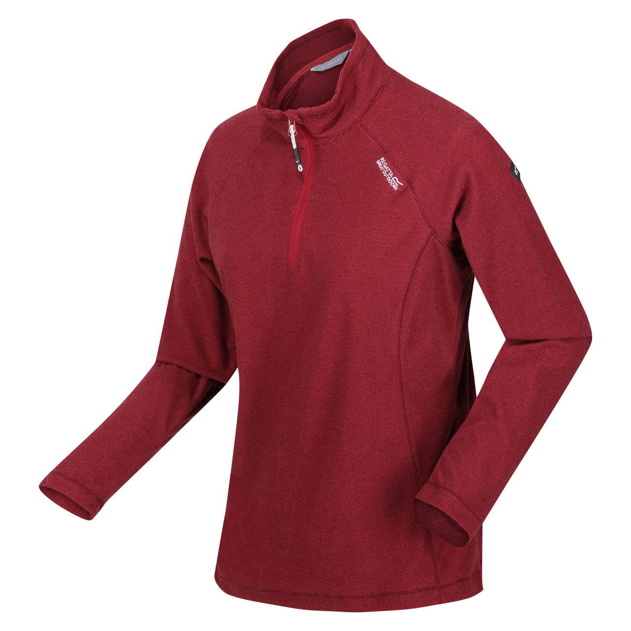 Womens Regatta Montes Light Weight Micro Fleece Half Zip Quick Dry Top Rumba Red