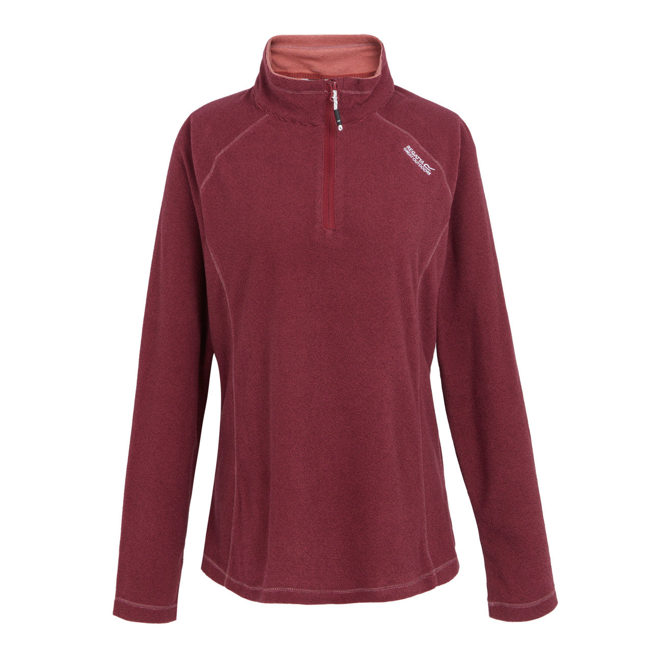 Womens Regatta Montes Light Weight Micro Fleece Half Zip Quick Dry Top Rumba Red