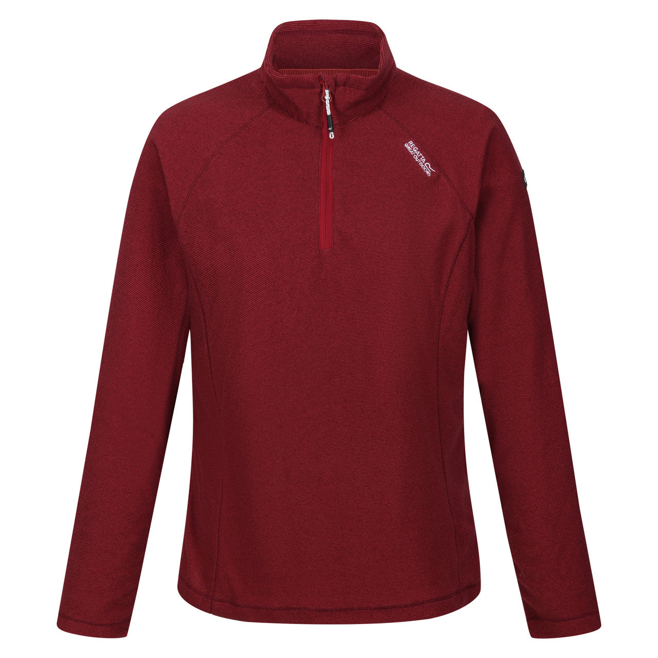 Womens Regatta Montes Light Weight Micro Fleece Half Zip Quick Dry Top Rumba Red