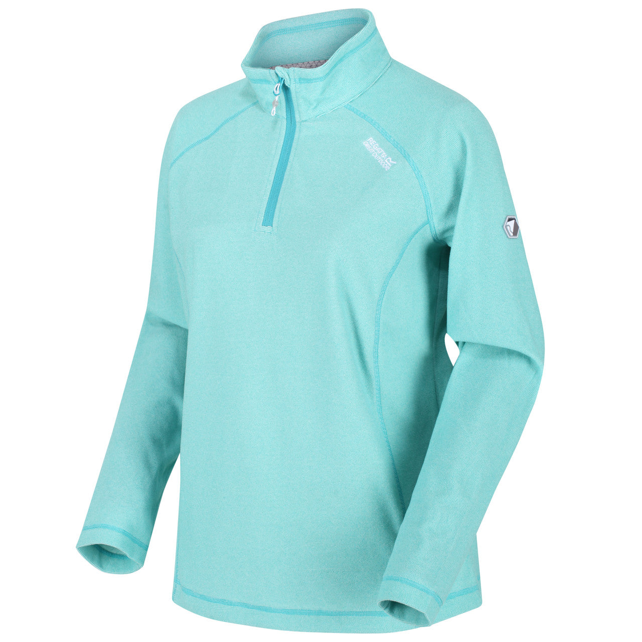 Regatta Womens Montes Half Zip Lightweight Fleece Turquoise