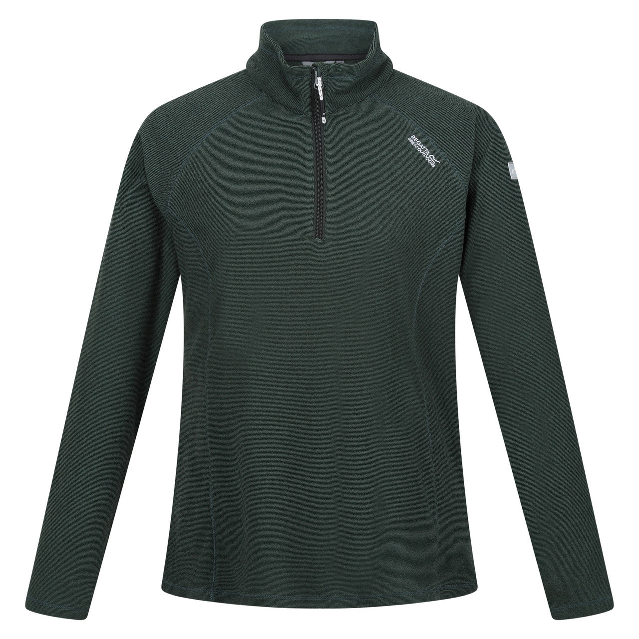 Womens Regatta Montes Light Weight Micro Fleece Half Zip Quick Dry Top Darkest Spruce