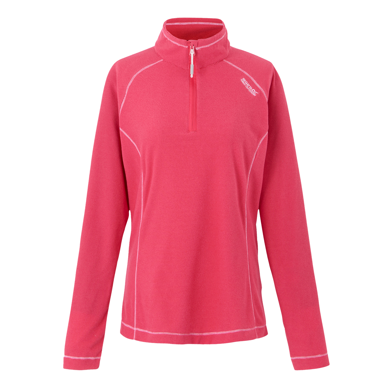 Womens Regatta Montes Light Weight Micro Fleece Half Zip Quick Dry Top Pop Raspberry