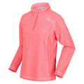 Regatta Womens Montes Half Zip Lightweight Fleece Neon Peach/White