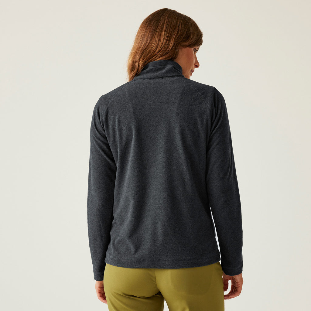 Womens Regatta Montes Light Weight Micro Fleece Half Zip Quick Dry Top Seal Grey/Ash