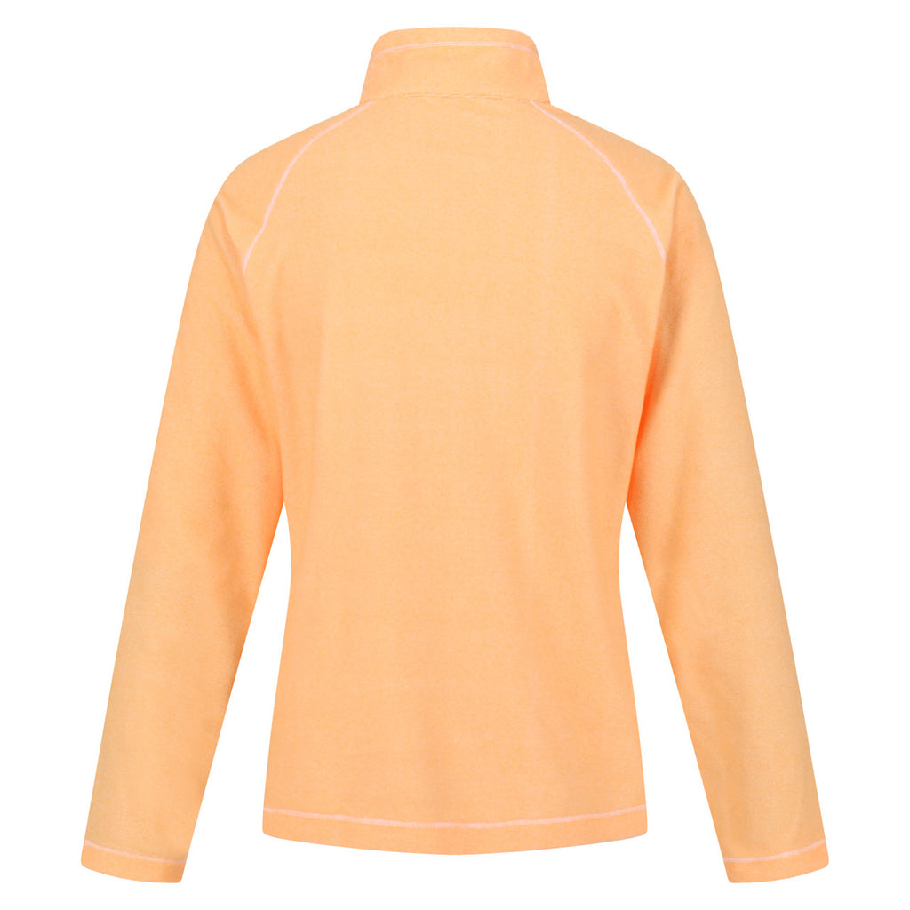 Regatta Womens Montes Half Zip Lightweight Fleece Papaya/White