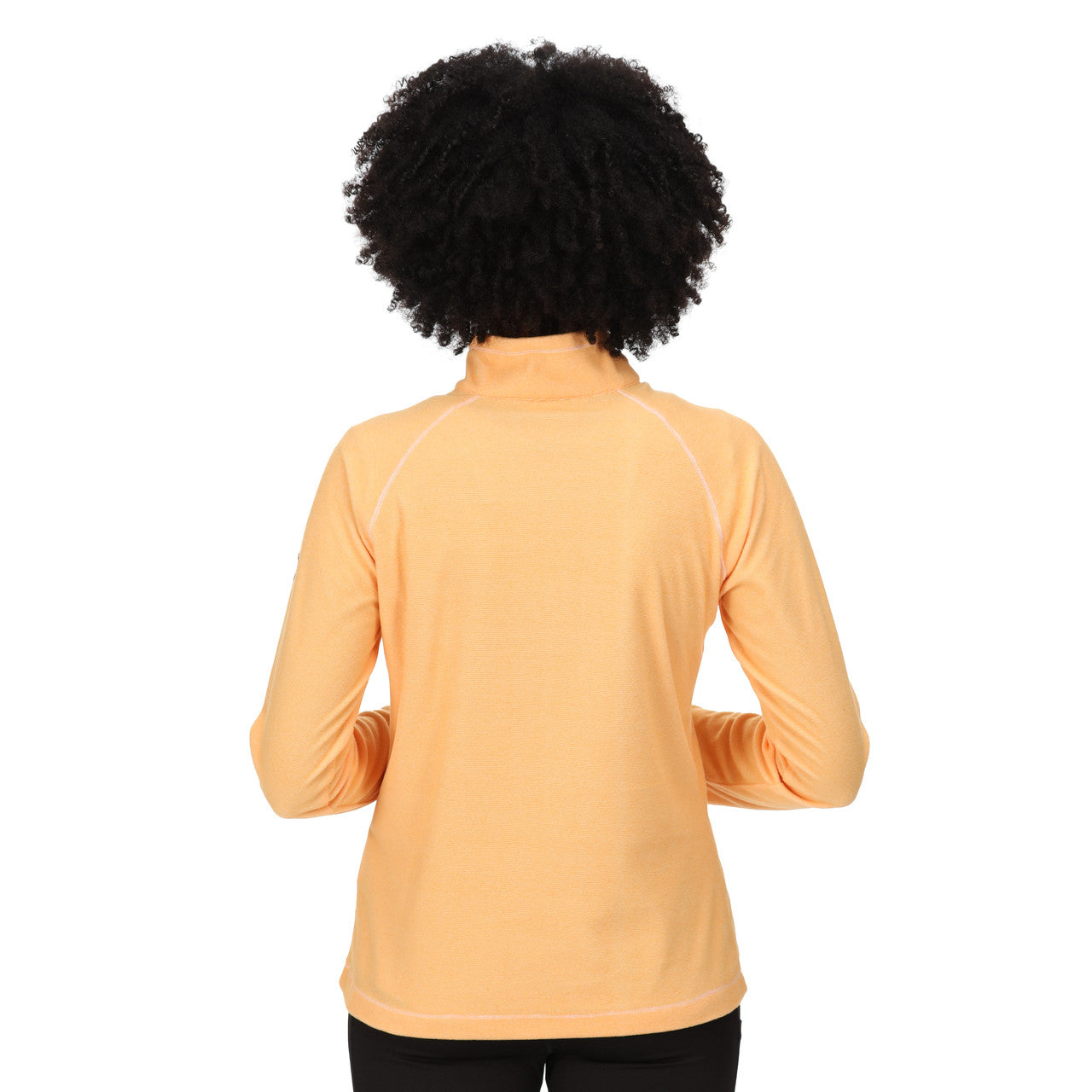 Regatta Womens Montes Half Zip Lightweight Fleece Papaya/White