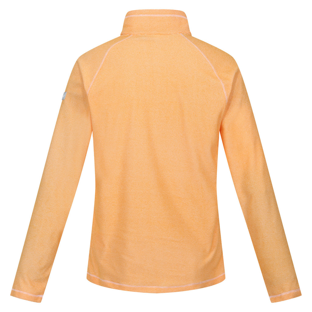 Womens Regatta Montes Light Weight Micro Fleece Half Zip Quick Dry Top Apricot Crush