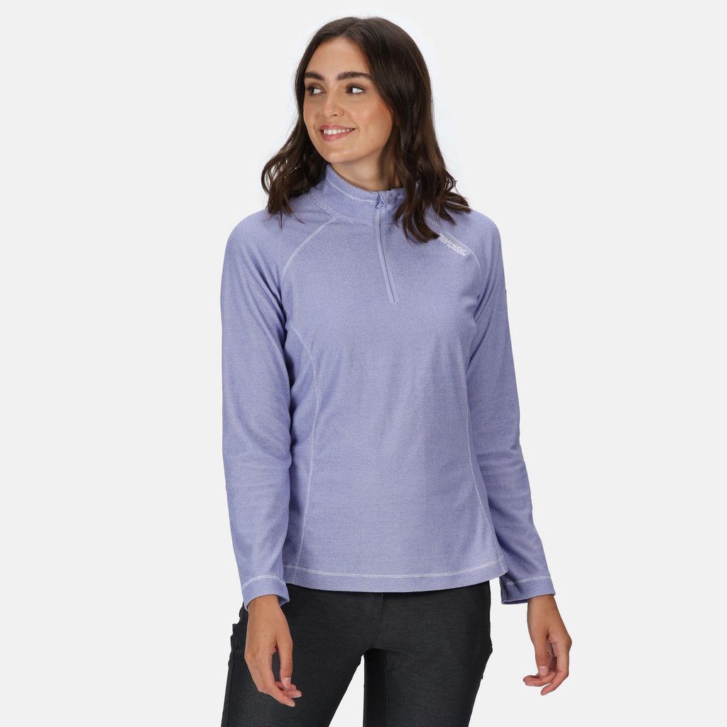 Womens Regatta Montes Light Weight Micro Fleece Half Zip Quick Dry Top 8-20