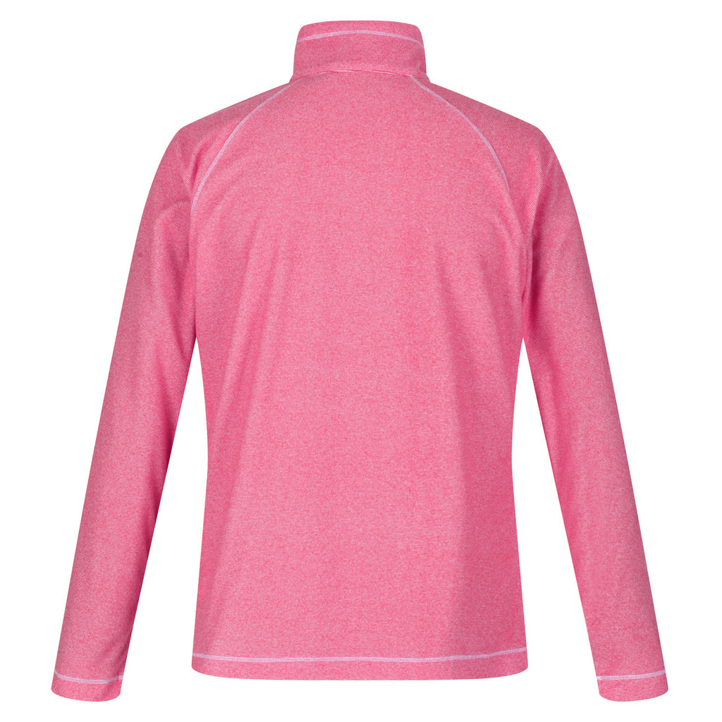 Regatta Womens Montes Half Zip Lightweight Fleece Rethink Pink/White