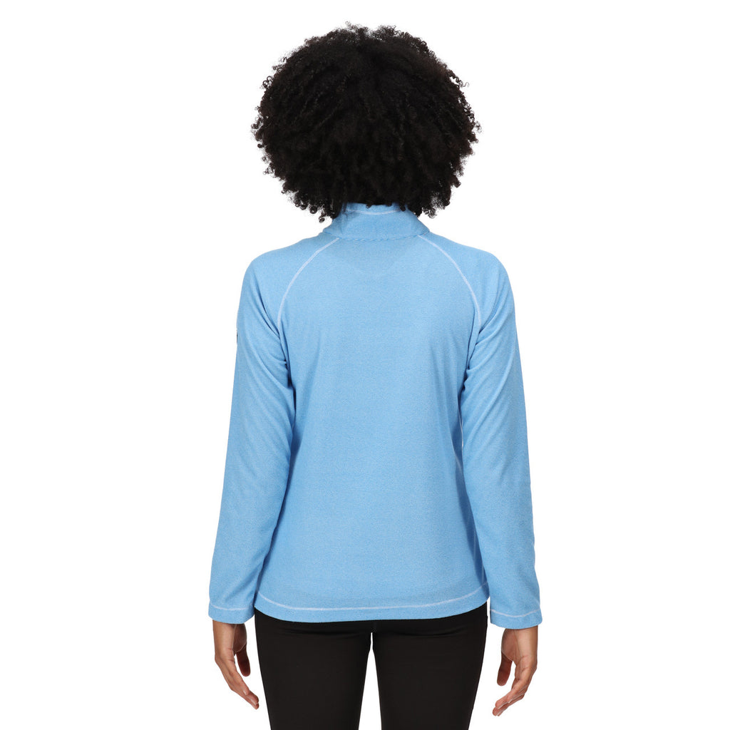 Regatta Womens Montes Half Zip Lightweight Fleece Sonic Blue/White