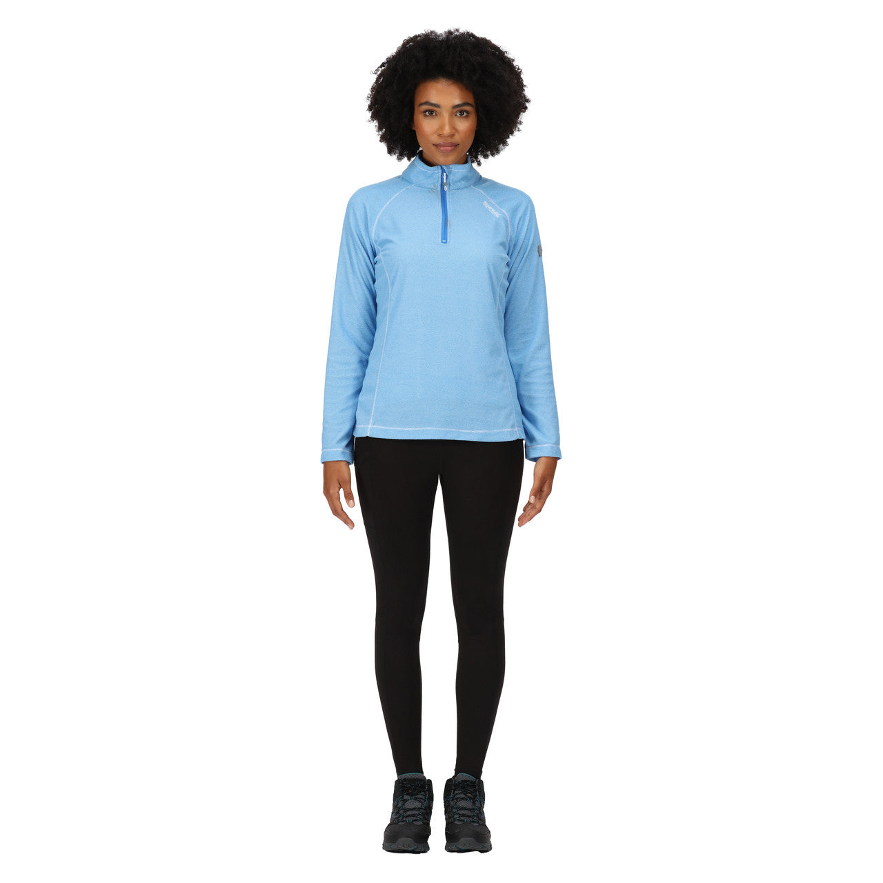 Regatta Womens Montes Half Zip Lightweight Fleece Sonic Blue/White
