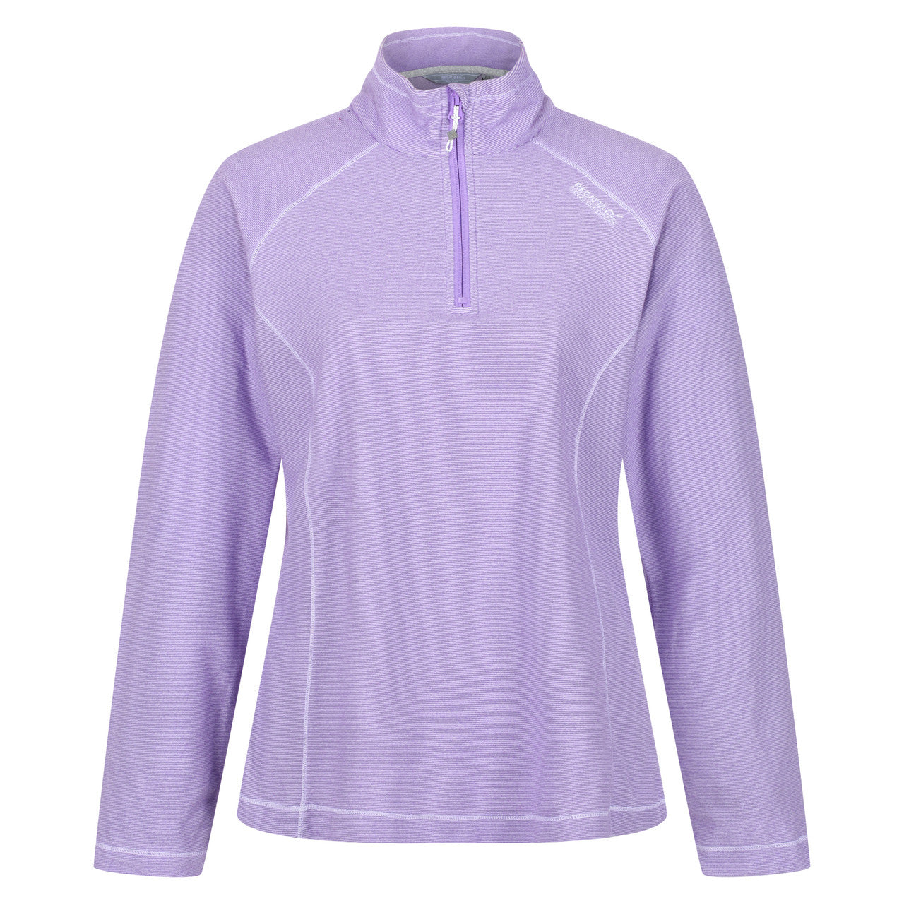 Regatta Womens Montes Half Zip Lightweight Fleece Light Amethy/White