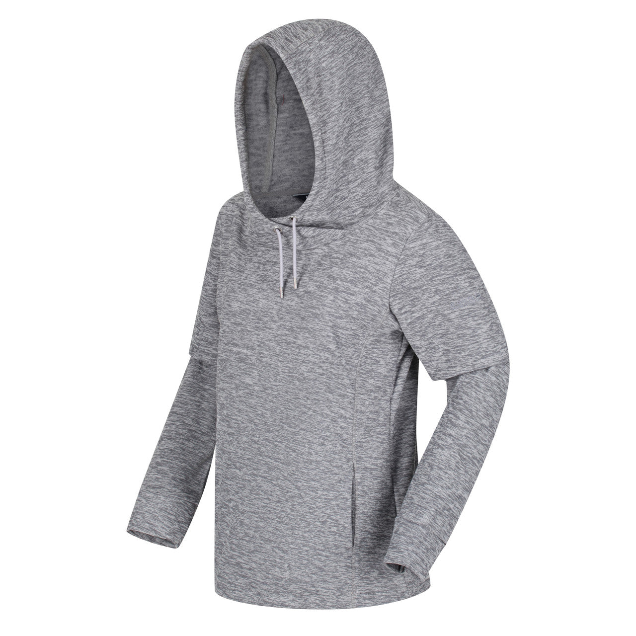Regatta Womens Kizmit II Fleece Hooded Cowl Neck Jumper Cyberspace Marble