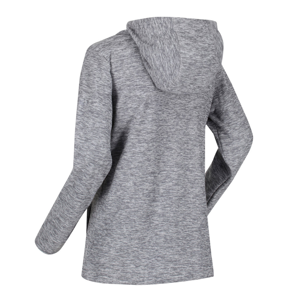 Regatta Womens Kizmit II Fleece Hooded Cowl Neck Jumper Cyberspace Marble