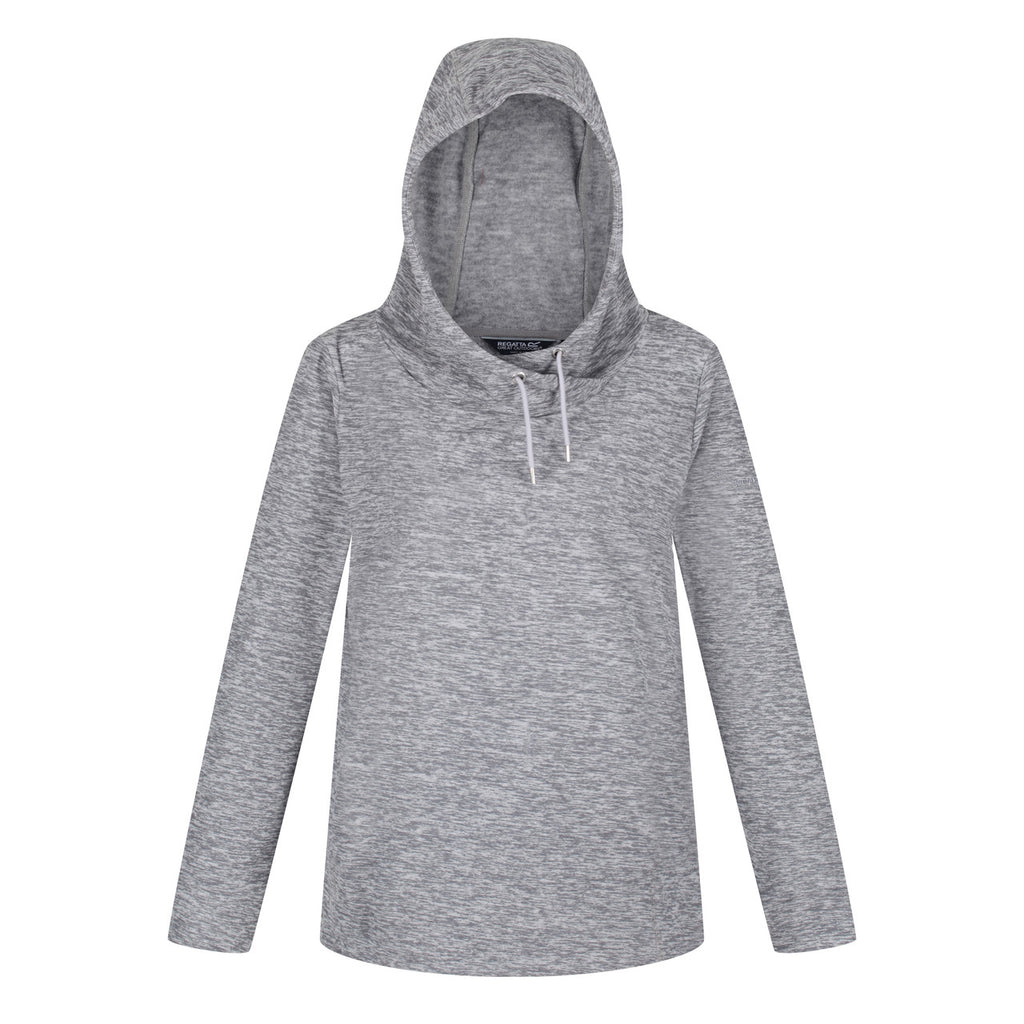 Regatta Womens Kizmit II Fleece Hooded Cowl Neck Jumper Cyberspace Marble